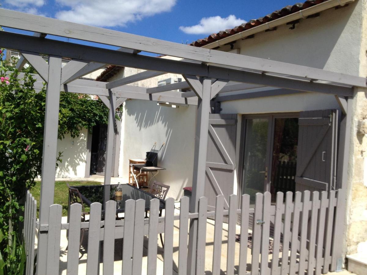 Studio Avec Piscine Privee Jardin Clos Et Wifi A Saint Jean D'Angely Exterior photo